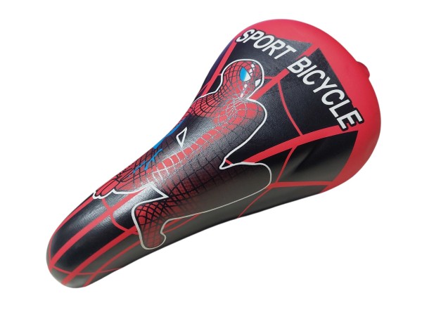 Asiento RULITO Rodado 20 Hombre Negro c/Rojo  Diseño Spiderman (625-50)  FF