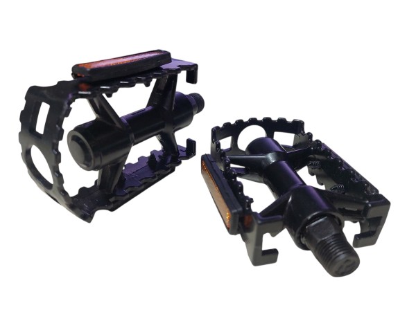 Pedal Todo Terreno Aluminio Aluminio TOUGH Negro Modelo 22    FF