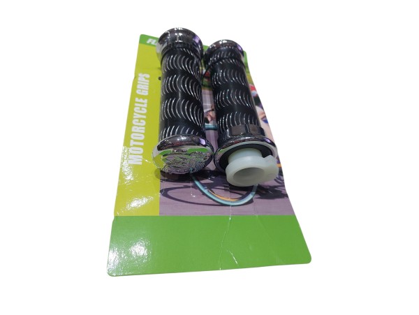 Puños Moto Rayado Negro (FL-GP15)     FF