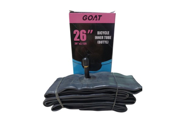 Camara Importada GOAT Rodado 26 x 2.125 Box Valvula Auto 35mm.     *F