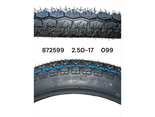 Cubierta de Moto RESERVO 2.50-17    T(099-20)  FF