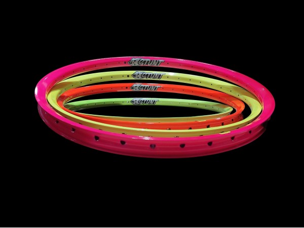LLanta STUNT Modelo STF Rodado 26 Pared Doble 36x35mm Fluo        AF
