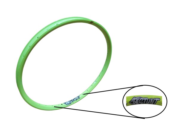 LLanta STUNT Modelo STF Rodado 26 Pared Doble 36x35mm  Fluo Amarilla   AF