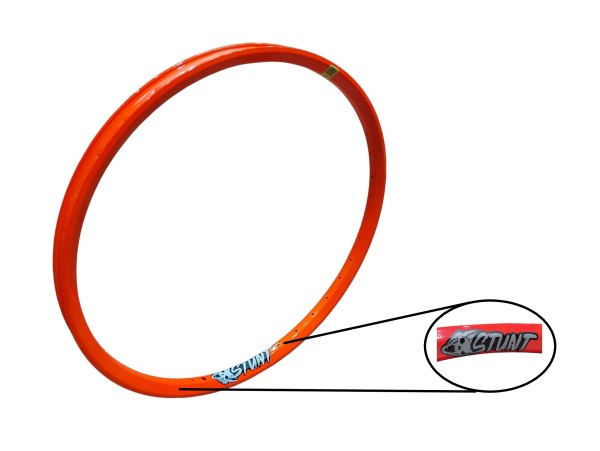 LLanta STUNT Modelo STF Rodado 26 Pared Doble 36x35mm  Fluo Naranja   AF