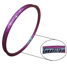 Llanta STUNT...... Modelo STHD Rodado 26 Pared Doble........ 36x29 mm Perla Fucsia Llanta STUNT...... Modelo STHD Rodado 26 Pared Doble........ 36x29 mm Perla Fucsia