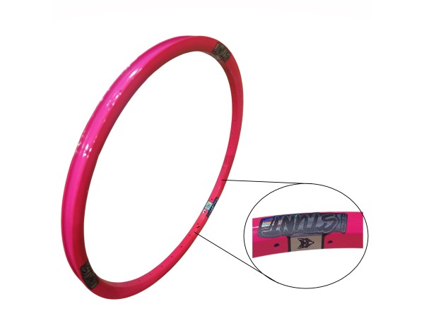 Llanta STUNT...... Modelo ST Rodado 26 Pared Doble........ 36x35 mm Fluo Rosa