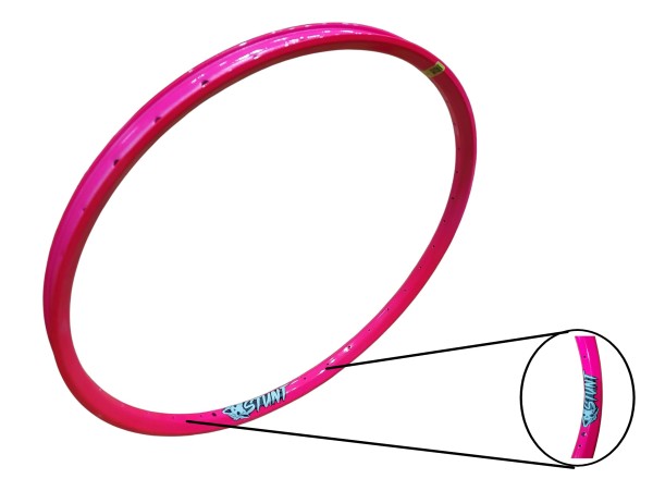LLanta STUNT Modelo STF Rodado 29 Pared Doble  36x35mm.  Fluo Rosada    AF