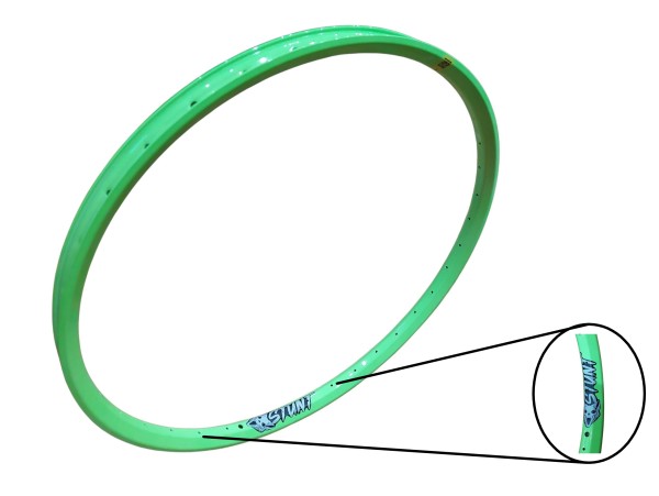 LLanta STUNT Modelo STF Rodado 29 Pared Doble 36x35mm.  Fluo Verde      AF