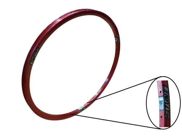 LLanta STUNT Modelo STHD Rodado 29 Pared Doble 36x29mm Perlada  Rojo   AF