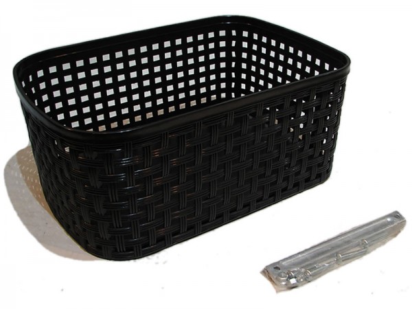 canasto trasero plastico r.26 negro     *<