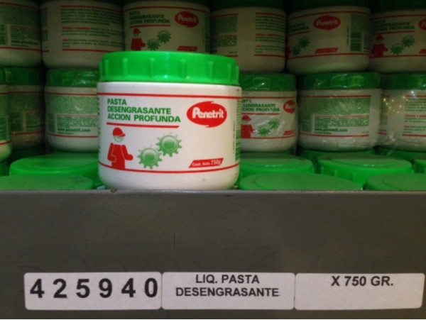 liq.pasta desengrasante x 750 gr.       *<