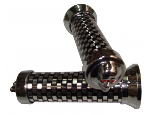 puños choperos carbono calavera(501-2)  *<