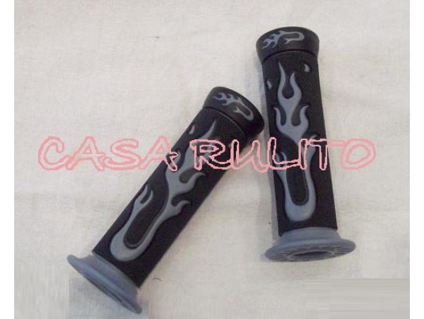 puños choperos goma fuego amar. negro   *<