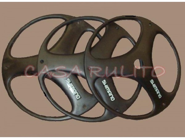 tapa de rueda r.24 shimano negra x 4